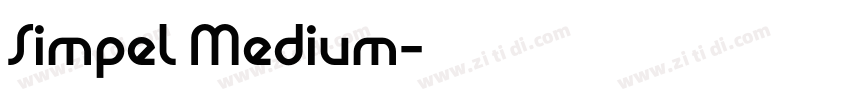 Simpel Medium字体转换